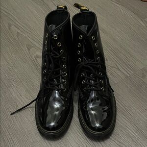 Dr. Martens Zavala Patent Leather Combat Boots